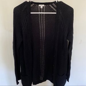 BP Black waffle knit cardigan